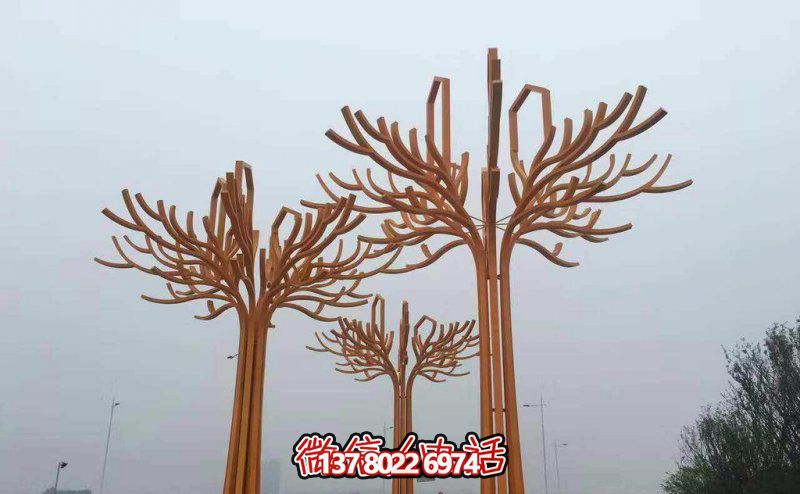 不銹鋼景觀雕塑，提升步行商業(yè)街抽象美感